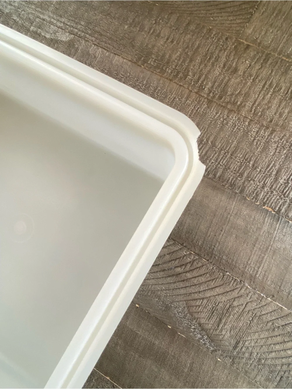 Vintage Tupperware Square Cake Taker/Saver #1241 Sheer Lid Harvest Gold Base